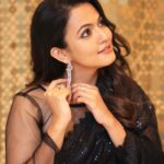 Aparna Das Instagram – This saree and this day ❤️‍🔥
#black 

Styling: @gayathribalasubramanian21 
Outfit: @hafsaaddotcom
Accessories: @fineshinejewels
Pc: @varuun.jpg
HMU: @teamdiamondartistry
