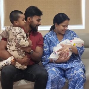 Arav Instagram - "🎀👶 Our hearts are bursting with happiness as we introduce our precious little princess to the world! She has already filled our lives with giggles and endless cuddles. Our family feels complete, and we're embracing every moment with overwhelming joy. Thank you for your love and blessings as we cherish this beautiful journey with our baby girl. 💖✨ #BabyGirl #BlessedWithLove #JoyfulHeart"