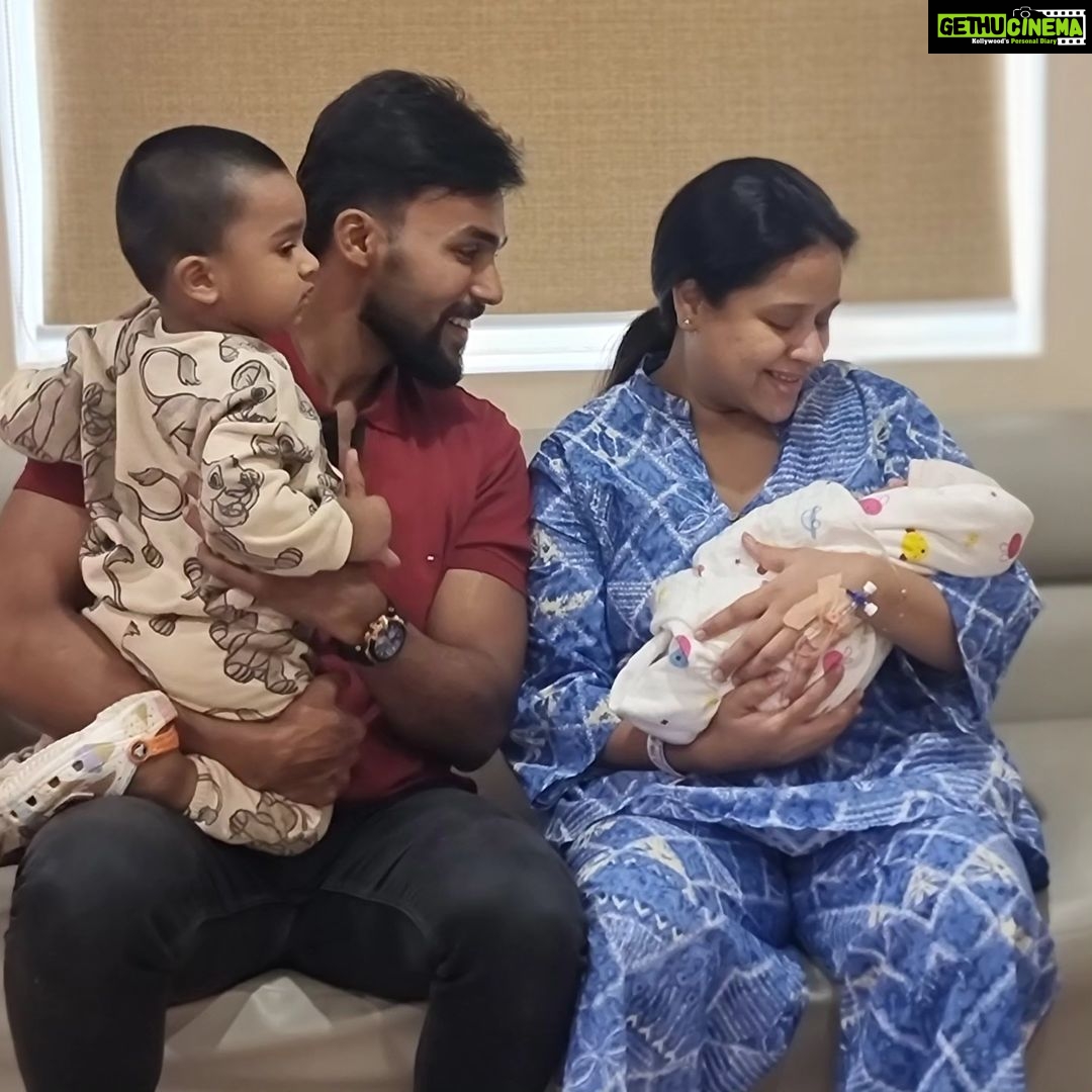 Arav - 49.4K Likes - "🎀👶 Our hearts are bursting with happiness as we introduce our precious little princess to the world! She has already filled our lives with giggles and endless cuddles. Our family feels complete, and we're embracing every moment with overwhelming joy. Thank you for your love and blessings as we cherish this beautiful journey with our baby girl. 💖✨ #BabyGirl #BlessedWithLove #JoyfulHeart"