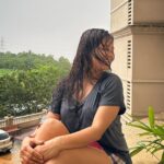 Archana Gupta Instagram - Finally got the chance to drench in the Rain 🌧️ By the way it’s a view from our new Home 🏡 ❤️ . . . . . . . #rain #love #saturday #happiness #photos #randomclick #happymode #nomakeupneeded #nofilter #bereal Mumbai, Maharashtra