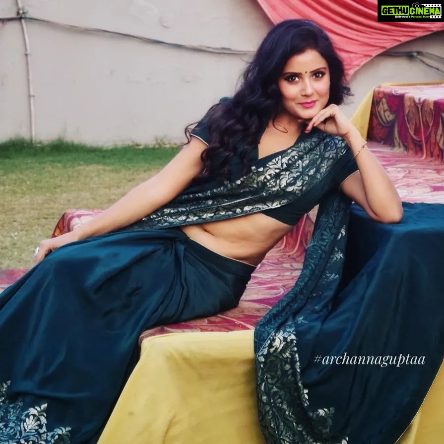 Archana Gupta Instagram - Life is too short to not wear a saree and flaunt it gracefully.. isn't it ? . . . . . . . . . . #sareelove #indianethnic #mystyle #slayinsaree #archannaguptaa #model #fashioninspo #photoshoot #posesforpictures #nofilter #fyp