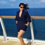 Archana Gupta Instagram – A nice blue sky 
With a deep blue sea
Was all she needed
To set her free ✨️ 

.
.
.
.
.
.
.
.
.
#wednesdaywisdom #beautiful #blue #trendingnow #reels  #archannaguptaa #actresslife #stylish #fashionnova #travellovers #cruise #livelife #travelreels #instareels #ocean #sealovers #cruisetime