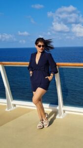 Archana Gupta Instagram - A nice blue sky 
With a deep blue sea
Was all she needed
To set her free ✨️ 

.
.
.
.
.
.
.
.
.
#wednesdaywisdom #beautiful #blue #trendingnow #reels  #archannaguptaa #actresslife #stylish #fashionnova #travellovers #cruise #livelife #travelreels #instareels #ocean #sealovers #cruisetime