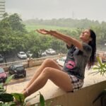 Archana Gupta Instagram - Finally got the chance to drench in the Rain 🌧️ By the way it’s a view from our new Home 🏡 ❤️ . . . . . . . #rain #love #saturday #happiness #photos #randomclick #happymode #nomakeupneeded #nofilter #bereal Mumbai, Maharashtra