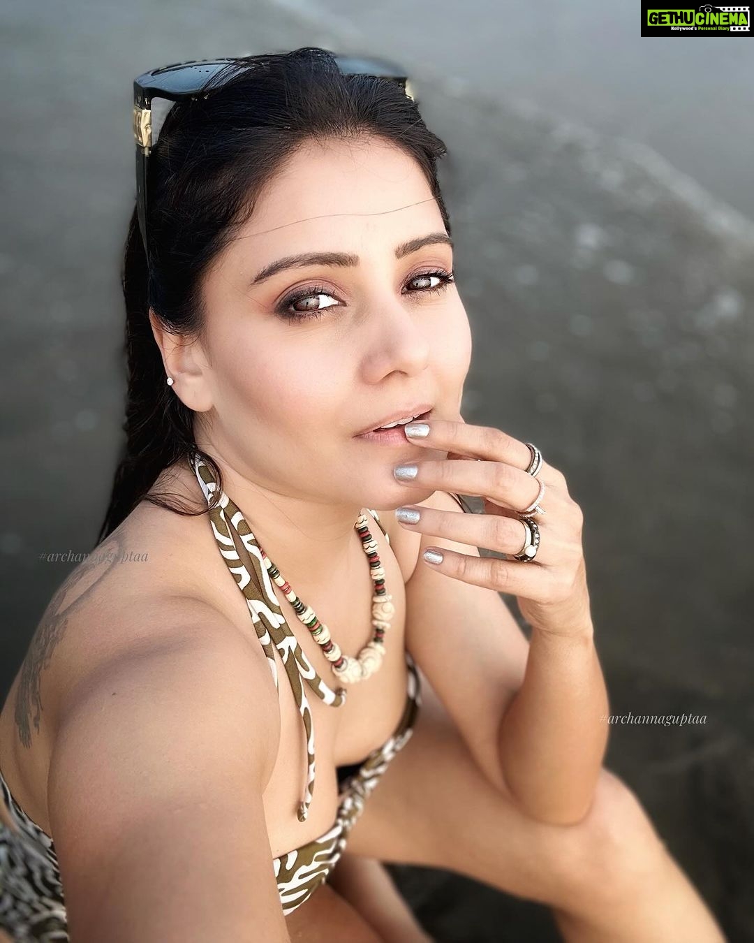 Archana Gupta Instagram - Which one ? . . . . . . . . #beachlife #beachgirl #beachvibes #travel #goadiaries #archannaguptaa #love #bikini #beachwear #portraits #travelgram #nature #beautiful #goodvibes Goa Mandrem