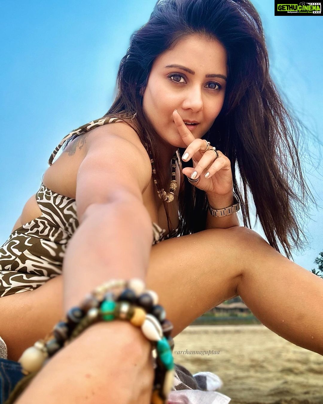 Archana Gupta Instagram - Which one ? . . . . . . . . #beachlife #beachgirl #beachvibes #travel #goadiaries #archannaguptaa #love #bikini #beachwear #portraits #travelgram #nature #beautiful #goodvibes Goa Mandrem