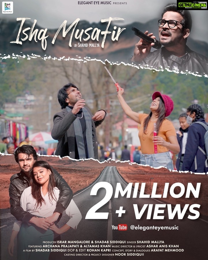 Archana Prajapati Instagram - #ishqmusafir stole our hearts in an instant and still continues to do so. crossed 2 Million + views and counting more... #ishqmusafir is streaming on every music platform & watch the video song on our youtube channel link in the bio. @spotifyindia @wynkmusic @resso_in @gaana @jiosaavn @amazonprimemusicin @youtubemusic @applemusic @hungamamusic Sung by @shahidmallya Featuring @archanaprajapatiofficial & @imaltamass #tuneinnow @eleganteyemusic @ajayjain2312 Producer : @israrmangalore & @directorshadab8 Singer : @shahidmallya Music Director & Lyricst: @asharaniskhan Director : @directorshadab8 Lead Actor : @imaltamass Lead Actress : @archanaprajapatiofficial Concept, Story & Dialogues: @arafatmehmoodofficial DOP & Editor : @rkrohankapri Casting & Project Design: @castingnoor Hair & Makeup : @riyachandra05 Video Production House : @beffindia PR :- @ezilonmediapr #newsong #music #newpost #melody #ElegantEyeMusic #ShahidMallya #EzilonMediaPR