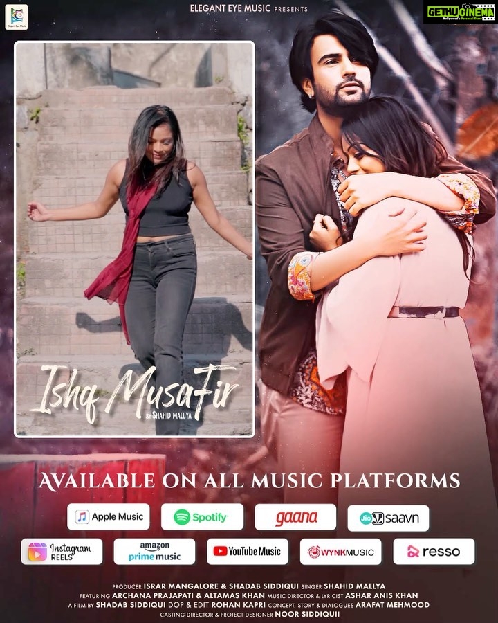 Archana Prajapati Instagram - Listen the beautiful track #ishqmusafir is Out Now on every music platform & watch the video song on our youtube channel link in the bio. @spotifyindia @wynkmusic @resso_in @gaana @jiosaavn @amazonprimemusicin @youtubemusic @applemusic @hungamamusic Sung by @shahidmallya Featuring @archanaprajapatiofficial & @imaltamass #tuneinnow @eleganteyemusic @ajayjain2312 Producer : @israrmangalore & @directorshadab8 Singer : @shahidmallya Music Director & Lyricst: @asharaniskhan Director : @directorshadab8 Lead Actor : @imaltamass Lead Actress : @archanaprajapatiofficial Concept, Story & Dialogues: @arafatmehmoodofficial Casting & Project Design: @castingnoor Hair & Makeup : @riyachandra05 Video Production House : @beffindia Special thanks :- @danu_1606 ❤️❤️😍😍❣️😘😘❣️an faimly #newsong #Releasingsoon #music #newpost #melody #dubstep #partysong #newsong #lovethissong #bestsong #viralsongs #trending #trendingnow #trendingsongs #reelitfeelit #reelsinstagram #reelkarofeelkaro #reels #reelsvideo #réel #reelsviral #trendingreelsvideo #trendingsong