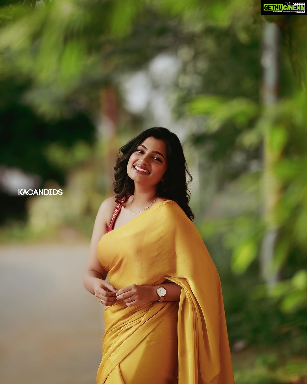 Archana Ravichandran Instagram - Channeling my inner wisdom with a touch of charm 💫🧠😊 . . . PC : @kacandids Outfit : @zol_studio Makeup : @keerthana_makeup_and_hair Hair : @mmamakeupartistry