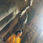Archita Sahu Instagram - Am always curious to know more about these ancient caves and monuments ❤️ @arpitasahu6 #lonavla #karlacaves #historicpreservationmatters #sisters #sistersmeetup #sisterlove