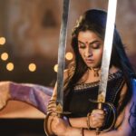 Arthana Binu Instagram - SHAKTI- The fearless feminine . . May you conquer the negativity within and spread joy during this vijayadashami (P.S Had to delete the same post which I put up in the morning and repost it due to some technical glitch 😇) . . Conceptualisation and direction: @drsmahesh MUAH: @obsession_beautylounge Styling: Priya Mahesh DOP: Subin Krishna Design: Bharath