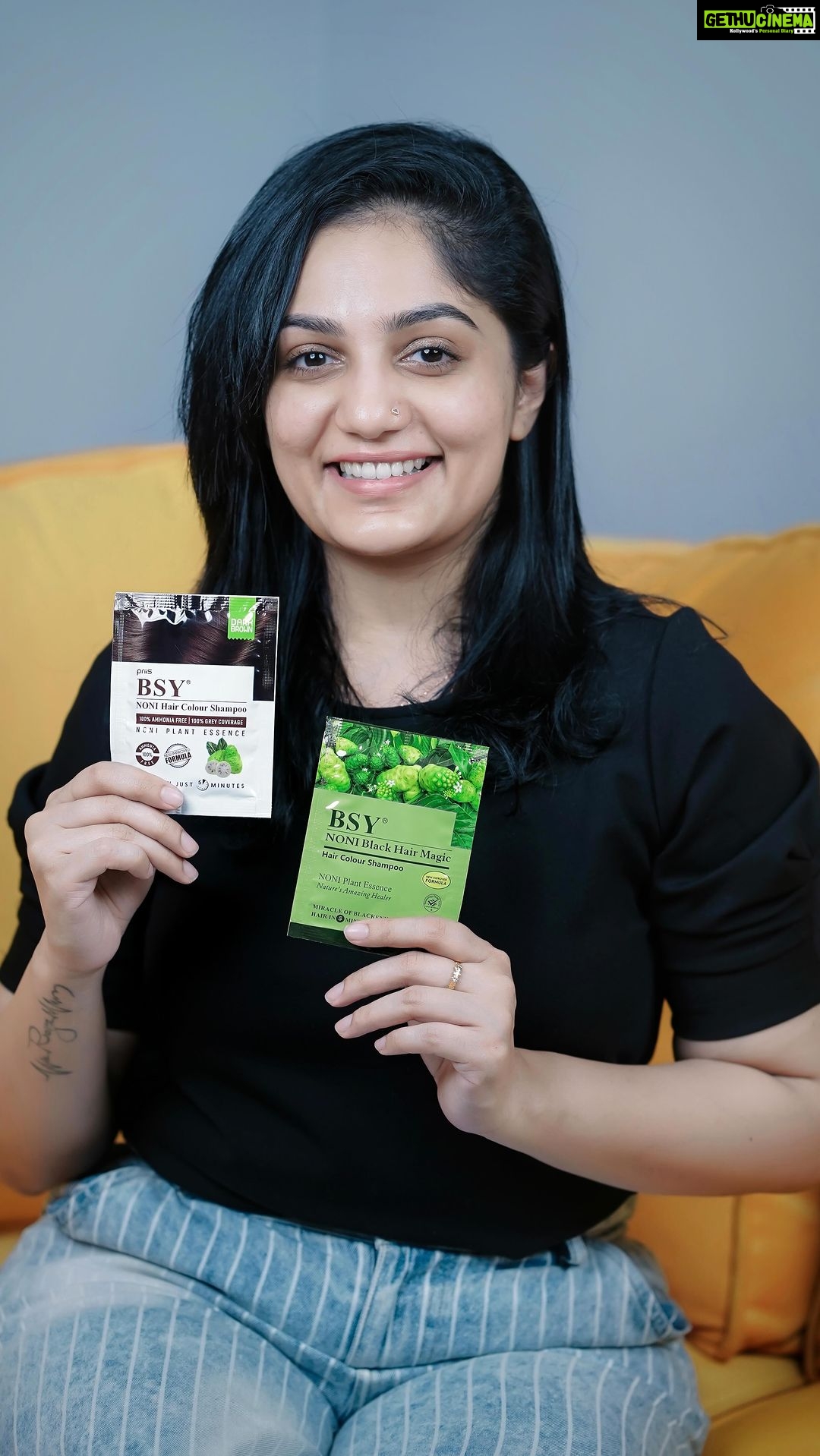Arya Instagram - Does your gray hair affect your confidence level? BSY Noni Hair Color Shampoo, A 5-minute solution to all your gray hair problems. BSY Noni Hair Color is a noni fruit-based hair color that’s trusted by millions around the globe for its unique ability to nourish your scalp and reduce dandruff by keeping your hair healthy and Natural. BSY Noni is your one-stop solution for hair color needs. Get this Amazing product at a store nearby and also available on all online platforms like Amazon, flipkart etc. NO Ammonia Clean Scalp, NO Dandruff Prevent Hair Loss Noni Fruit Extracts for Amazing Results Get ready to experience the Magic of BSY Noni, Let the Magic begin #bsynoni #bsynonihaircolor #nonihaircolor #haircolor #haircoloring #haircolorideas #haircolorspecialist #haircolormagic #haircolorgoals #haircolortransformation #priisindia #amazonindia #flipkart #Jiomart #Smytten #snapdeal