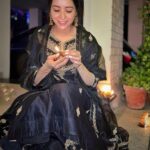 Asha Negi Instagram - Tried resisting those cliche Diwali poses, And failed beautifully!🤭😛 . @houseofsupriya X @consult_shalika @styling.your.soul . #bulletrani #diwali Dehradun, Uttarakhand