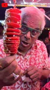 Ashish Vidyarthi Instagram - Viral Spiral Aloo (Spicy Tornado Potato) 🤤🌶 Kabhi Try Kiya Kya?? Comment mein jaldi batao best Tornado Potato kaha milta hai!😵‍💫🫨 Location- Xpress Food Junction, Dighalipukhuri, Guwahati #guwahati #viral #tornadopotato #spicy #food #foodie #reelitfeelit #foodreels #assamfood #foodblogger #streetfood #tastyfood #tangy #vlog #AshishVidyarthi #assam #Travel #explore Guwahati, Assam