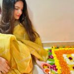 Ashrita Shetty Instagram - Radiating positivity this Diwali ✨🪔 Happy Diwali to everyone 💥