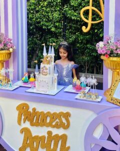 Asin Instagram - Our little princess turned 6..not so little anymore! To a girl with a love for books that beats Belle, Rapunzel like hair, Cinderella like love for dance parties, curiosity that surpasses Aurora and Ariel, strong will that trumps Merida’s and Jasmine’s and a sparkling spirit that’s just so Uniquely, Unmistakably ARIN, ✨ Thank you for making our lives magical!💜 May all your dreams come true. #HappyBirthdayPrincessArin #ArinRayn