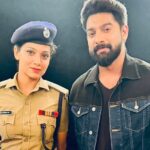 Avanthika Mohan Instagram - IPS Sreya Nandhini meets Rishi Adityan How was the Surprise? Did you guys like the episode? I loved it Koodeivide team rocks! Such a jovial happy set,lots of positivity 🌈 Thank you Asianet Producer Director and the whole team of Koodeivide. Thank you to this wonderful and my favourite Co actor @bipinjose_official Special thanks to @anshithaanji_official for this lovely picture. @nishaamathew You are a sweetheart #asianet #thoovalsparsham #koodevide #onset #actorslife #gratitude #🧿