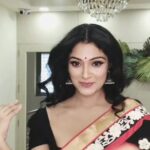 Avanthika Mohan Instagram - Heart is still smiling @avantika.mohan 🤗😍. Ashtamudi wellness contact number -: +91 91362 22444 . . . . #blacksaree #saree #sareedraping #serialactress #tvshow #malayalamserialactress #avantika #celebrity #makeup #celebritystyle #eyemakeup #celebritymakeupartist #hdmakeup #reel #reelsinstagram #trivandrum #baby #mom #smile Kerala