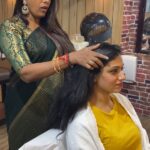 Avanthika Mohan Instagram - Here is @avantika.mohan at Roshni's unisex salon , experiencing a self pampering day . It's absolutely a pleasure working for such a beautiful sweetheart. Thank you @avantika.mohan for choosing us and me. #hairbotox #spaday #hairspa #trivandrum #unisexsalonintrivandrum #roshiniunisexsalon #roshnistvm #roshinirose #salonday #wit #whereintrivandrum #trivandrumsalons #thoovalsparsham #asianetserial #malluactress #malayalamactress #malayalamserialactress Roshni's Bridal Skin Hair Unisex Studio