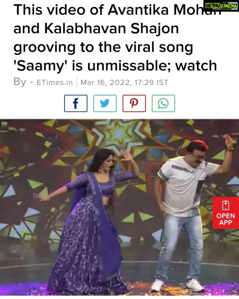 Avanthika Mohan Instagram - Thank you Times of India and Thank you @radz_nairr for this write-up ❤️ Thank you Asianet for giving me this platform and Thank you @comedystarsseason3 ❤️ I thoroughly enjoyed. I must tell, the whole crew were soo supportive and All three judges were soo down to earth,grounded @actormukeshmadhavan @_tiny_tom_ @kalabhavanshajonofficial Thank you soo much for encouraging us. Peeps kindly check out my story and tap the link 😊❤️ #gratitude #imgrateful #asianet #performer #lovecamera #lovefordance