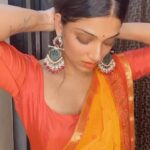 Avanthika Mohan Instagram - The Gujju inside me 💃🏼 May Maa Durga give as much as power as she have to all the women to protect themselves from the invisible rakshasas on earth. Happy Navratri 🌈 Saree @blaze__designs Earrings @omykammal #khalasi #navratri #navratrispecial #khalasisong #trendingreels #reelkarofeelkaro #reelsinstagram #trending #reelsvideo #maadurga #desi #gujju #khalasi #trendingsongs #explore #exploremore #cokestudiobharat #bharat #gujjugram