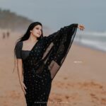 Avanthika Mohan Instagram - A good heart keeps you beautiful forever! 🖤 Outfit @blaze__designs Your saree collections 😍 MUA @hillview_beautyparlour Your hands are magic! Photographer @aneesh_motive_pix Thank you for this amazing picture! #photography #photooftheday #saree #instagram #instagood #pic #photoshoot #photo