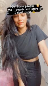 Avanthika Mohan Instagram - Nothing shakes the smiling heart! 🖤

#trending #bumpyride #explore #dance #video #tbt #trendingreels #reelitfeelit #smilemore #reels #bumpyridechallenge #instagram #instagramreels #instagood #instamood