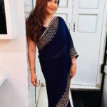 Ayesha Jhulka Instagram - Sarees are my timeless Classic 😍♥️ #blue #saree #sareelove #indian #traditional #elegance #obsession #favourite #aj #love #photooftheday #photo #instagood #instagram #instadaily #insta #monday