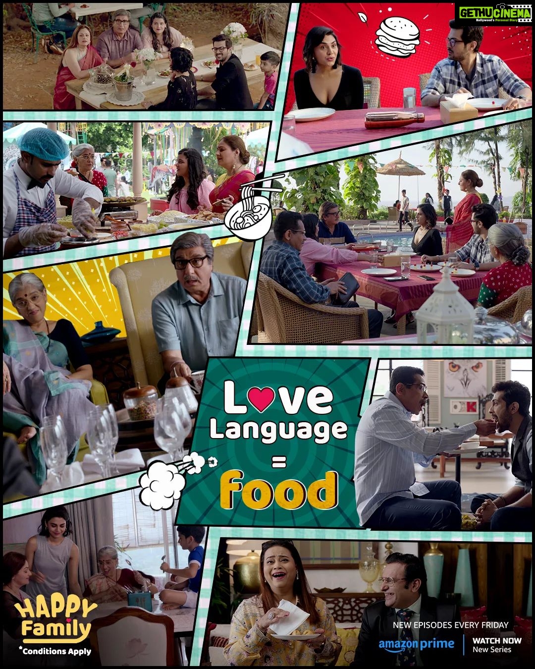 Ayesha Jhulka Instagram - Good food = Happy Family BUT Conditions Apply ππ #DholakiasOnPrime, now on @primevideoin π @ratnapathakshah @rajbabbarmp @atulkulkarni_official @raunaqkamdar @meenal_sahu_ @sanahkapur15 @ahaansaboo @jd_majethia @aatishkapadia @babita.ashiwal @hatsoffproduction @hiral_viradia @primevideoin