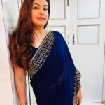 Ayesha Jhulka Instagram - Sarees are my timeless Classic 😍♥️ #blue #saree #sareelove #indian #traditional #elegance #obsession #favourite #aj #love #photooftheday #photo #instagood #instagram #instadaily #insta #monday