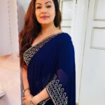 Ayesha Jhulka Instagram - Sarees are my timeless Classic 😍♥️ #blue #saree #sareelove #indian #traditional #elegance #obsession #favourite #aj #love #photooftheday #photo #instagood #instagram #instadaily #insta #monday
