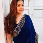 Ayesha Jhulka Instagram - Sarees are my timeless Classic 😍♥️ #blue #saree #sareelove #indian #traditional #elegance #obsession #favourite #aj #love #photooftheday #photo #instagood #instagram #instadaily #insta #monday