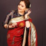 Ayesha Jhulka Instagram - A red saree in the wardrobe is as important as a black dress 😍❤️ PR - @manalirawat Jewellery - @khushi_jewels Stylist - @prynkamundada Asst Stylist- @jaya_bhatra Hair - @shparveen347 Makeup- @samina_makeupmagic Managed @deepalikhetan #loveforred #saree #elegance #tradition #traditional #culture #indian #red #sareelove #ootd #selflove #photooftheday #instagood #instagram #festival #wednesday #love