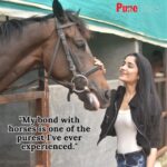 Ayli Ghiya Instagram - Horse-riding has been a big confidence booster in my life, says @aylighiya The actress shares with us her experience of learning horse riding and her bond with horses Link in our story . . . #aylighiya #aylighiya__fc #marathiactress #marathientertainment #punetimesonline