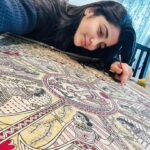 Ayli Ghiya Instagram - 2013-2023! Finally it’s complete 🫶🏻 #madhubanipainting #acrylicpainting Naperville, Illinois