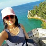 Ayli Ghiya Instagram – Day vs Night😌 Pictured Rocks Cliffs