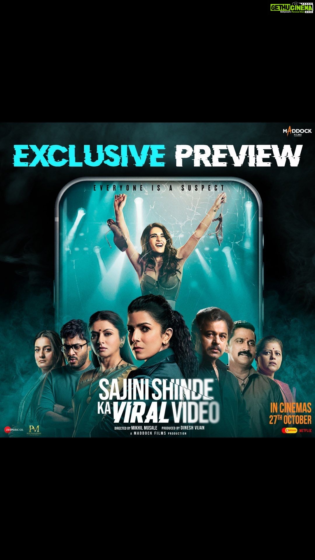 Bhagyashree Instagram - This exclusive preview footage from #SajiniShindeKaViralVideo is sure to leave you wanting for more! 🔥 Releasing in theatres this FRIDAY, 27th October! @subodhbhave @chinmay_d_mandlekar @shashank_m_shende @soham_majumdar_ @sumeetvyas @shrutivyas1 @ft.ashitoshhh @sneharaikar @rashmiagdekar_ @mikhilmusale88 #DineshVijan @parindajoshi @anusinghc @kshitijpatwardhan @sharadakarki @poovijan @zeemusiccompany @penmovies