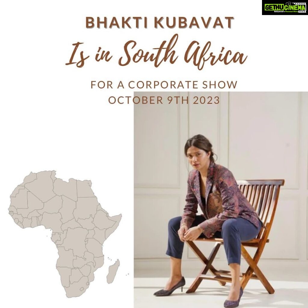Bhakti Kubavat Instagram - Counting my blessings 🙏🏻 For : Mitsubishi #southafrica #africa #itstimeforafrica #corporateshow #bhaktikubavat South Africa
