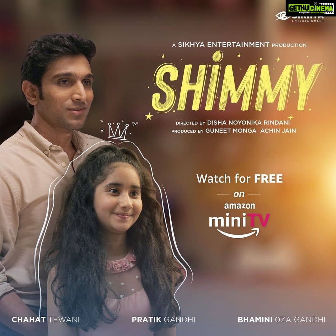 Bhamini Oza Instagram - Shimmy, an endearing story of a father and a daughter, meant to tug at your heartstrings. ♥️🌸 STREAMING NOW on @minitvonamazon only on the Amazon shopping mobile app. Watch now and tell us your thoughts in the comments. @dishanoyonika @pratikgandhiofficial @iamchahattewani @guneetmonga @sikhya @achinjain20 @mehtajai #Shimmy #ShimmyOnAmazonminiTV #WatchForFREE Link in bio!