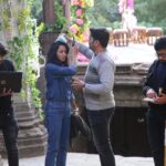 Bhamini Oza Instagram - Revisiting the memories onset #aummangalamsinglem behind the scenes.