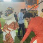 Bhavin Bhanushali Instagram - Navratri Day-1 🧡 #garba #navratri Styled by:- @idivyeshtalaviya Assisted by:- @vaidehi1312 @styledbydivyesh Outfit by:- @Merakiformen_