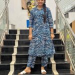 Bhavya Gowda Instagram - 💙 Outfit: @srscollectionss #kannada #kannadasongs #kannadathi #shooting #geetha #kannadaserial #geethaserialbhavyagowda670 #bhavyagowda #style #outfits Bangalore, India
