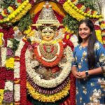 Bhavya Gowda Instagram - Blessed beyond measures🥺❤️ #amma🌎 Sri Bandi Makalamma Temple