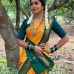 Bhavya Gowda Instagram - Being SHARADAMMA🫶🏻 Jewels: @thespatika