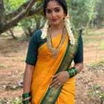 Bhavya Gowda Instagram - Being SHARADAMMA🫶🏻 Jewels: @thespatika