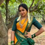 Bhavya Gowda Instagram - Being SHARADAMMA🫶🏻 Jewels: @thespatika