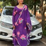 Bhavya Gowda Instagram - 💜 Outfit: @srscollectionss #kannada #kannadaactress #bhavyagowda670 #geethaserial #geethaserialbhavyagowda670 #colors #colorskannada #actor #actresses #telgu #telguactress #starmaa #kks #kalisiuntekaladusukhamserial #instagram #instagood #instadaily #insta #instafashion Bangalore, India