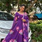 Bhavya Gowda Instagram - 💜 Outfit: @srscollectionss #kannada #kannadaactress #bhavyagowda670 #geethaserial #geethaserialbhavyagowda670 #colors #colorskannada #actor #actresses #telgu #telguactress #starmaa #kks #kalisiuntekaladusukhamserial #instagram #instagood #instadaily #insta #instafashion Bangalore, India