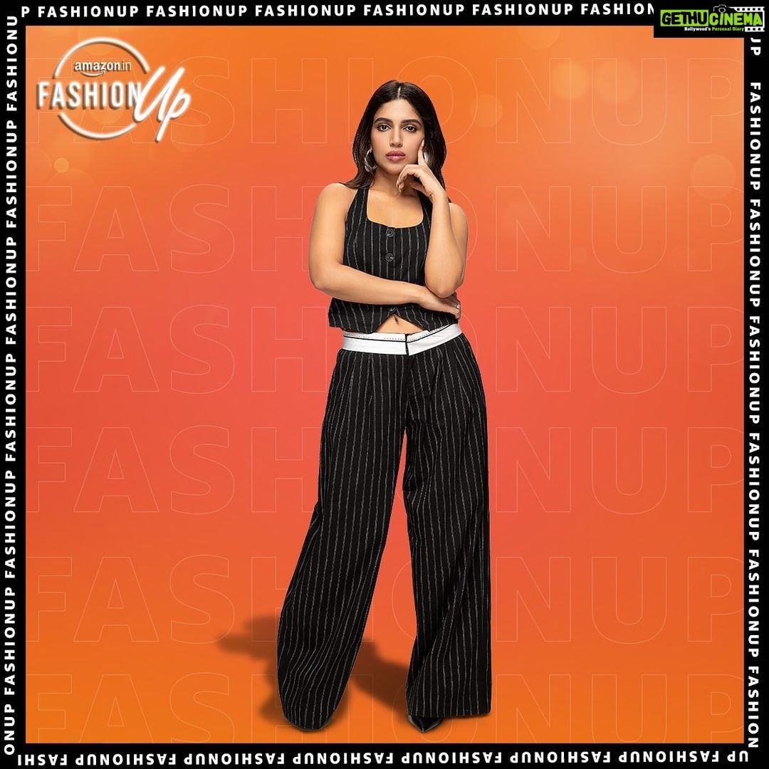 Bhumi Pednekar Instagram - Get ready for a fashion face-off like never before!🤩 Swipe to see how I switched things up with @rohitsaraf and had him style me on Amazon Fashion Up Season 3! Who do you think nailed the look? #Collab #AmazonFashionUpS3 #HarPalFashionable #SuprisinglyFashionable #AmazonIndia #FashionOnAmazon​