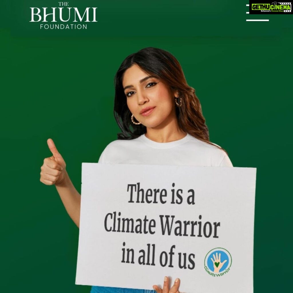 Bhumi Pednekar Instagram - Be Remembered For Good 💚 @100pipersindia #climatewarrior
